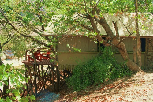 Khowarib Lodge tent buitenkant
